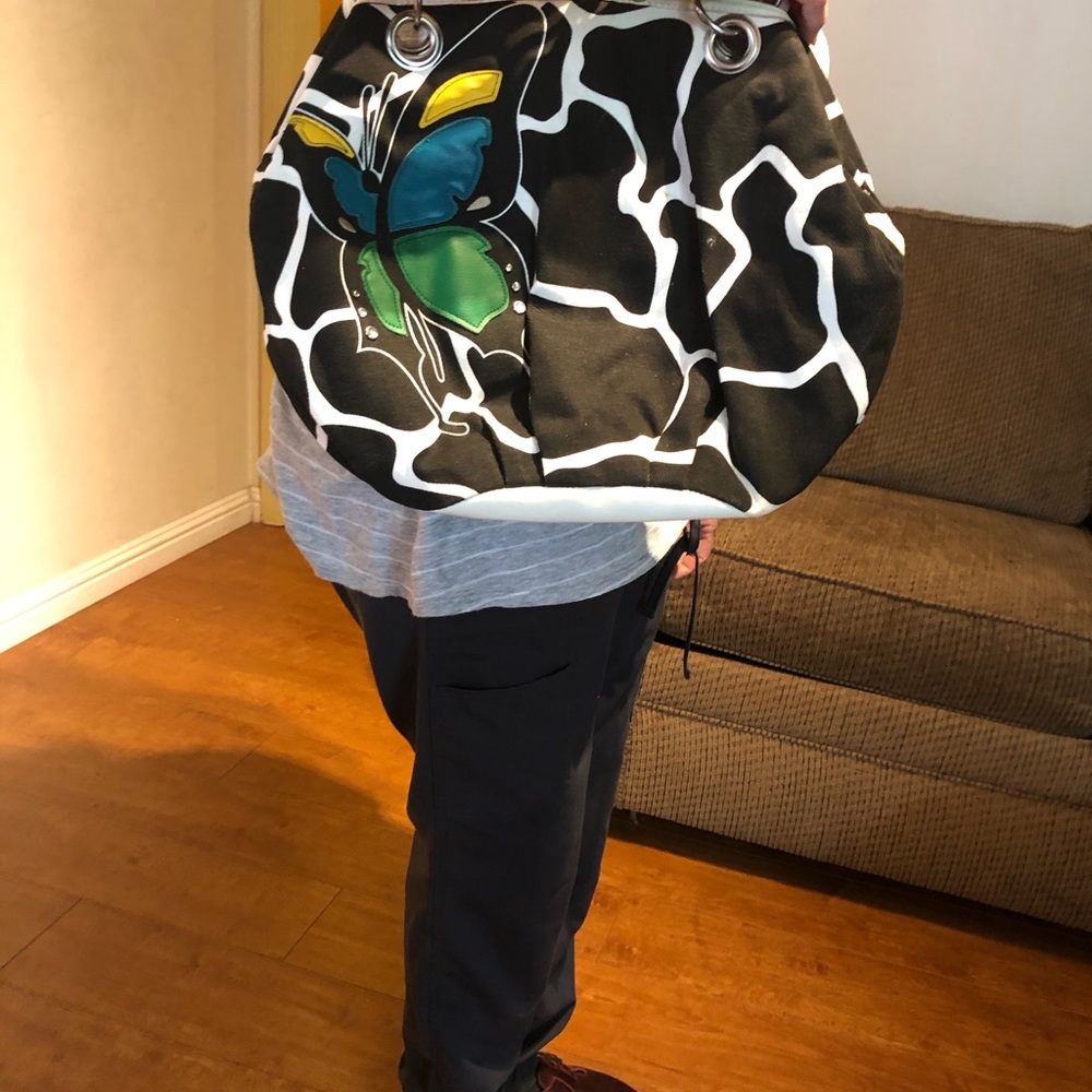 Black and white bag